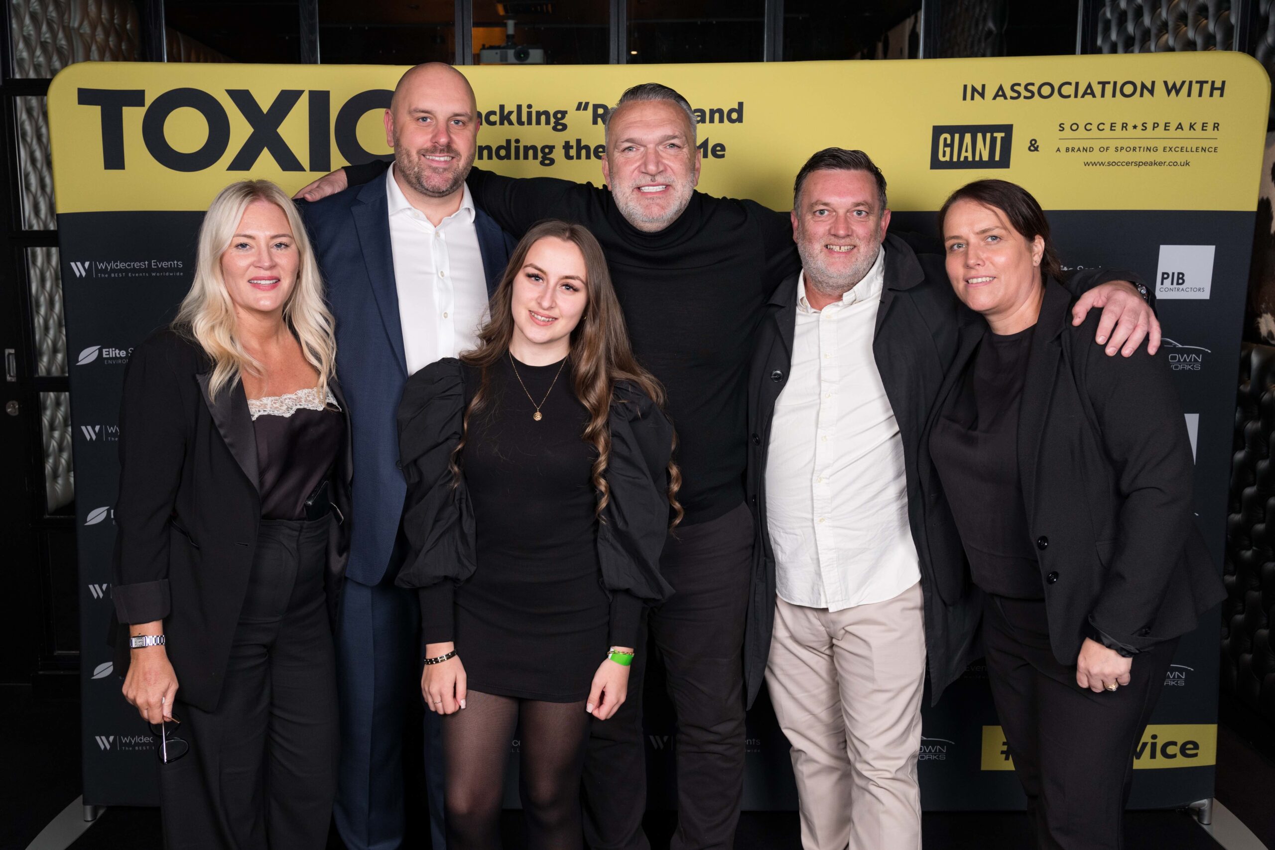 GIANT Team members pictured with Neil Ruddock.