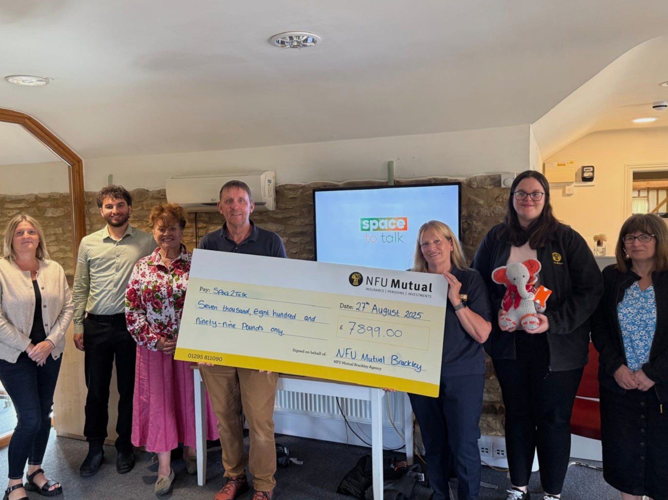 Local insurer champions Space 2 Talk with donation to support people with their physical and mental health in Northamptonshire and nationally