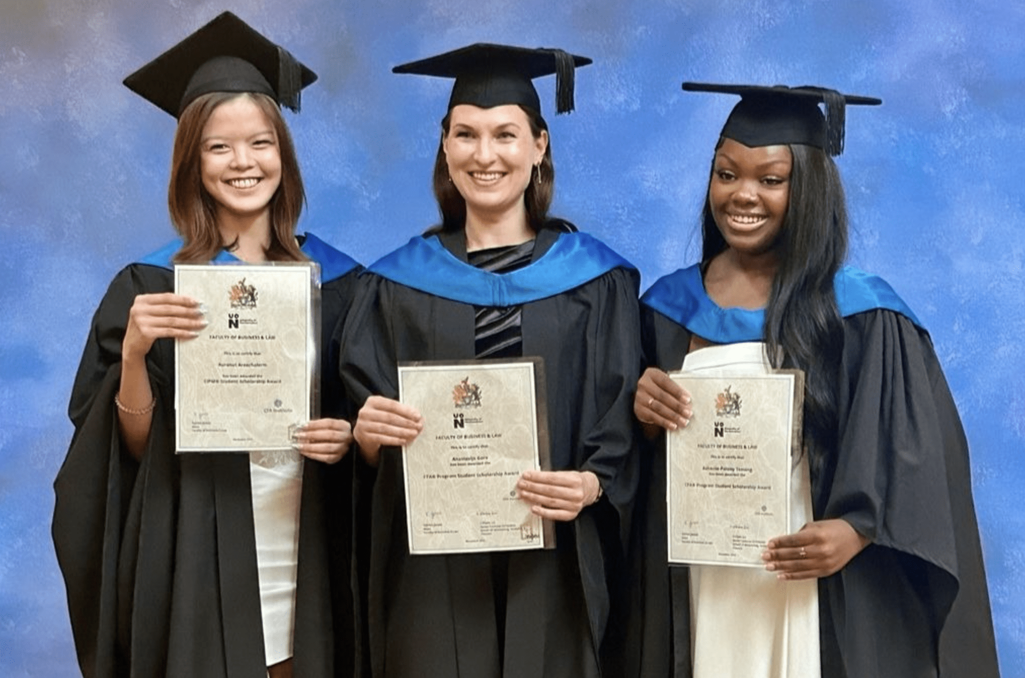 Finance graduates awarded prestigious scholarships
