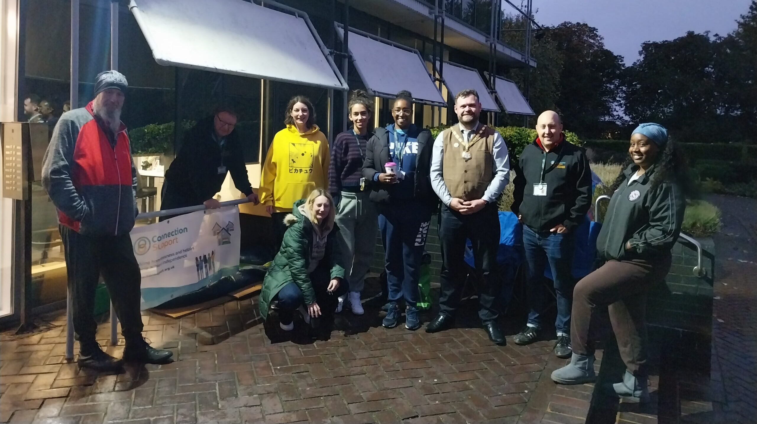 Stormy setting for sleepout event